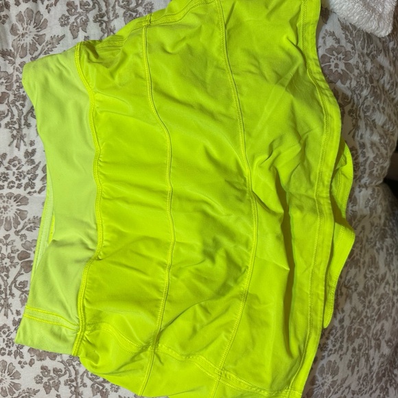 Lululemon Athletica Neon Yellow Crop Top - Picture 1 of 3